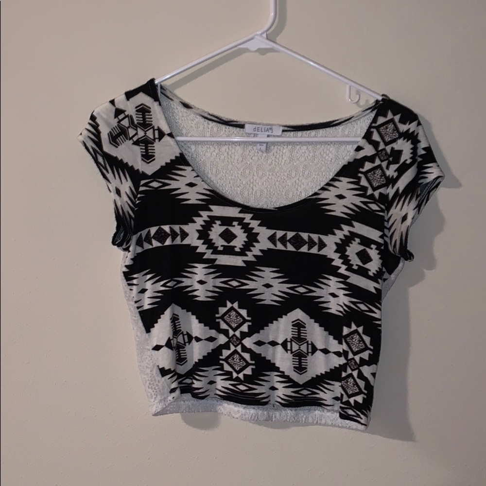 Patterned Crop Top